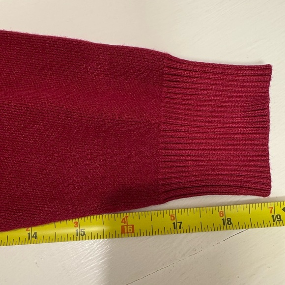 Women’s maroon lightweight crewneck sweater cozy soft and fitted plus size XS - Picture 11 of 11
